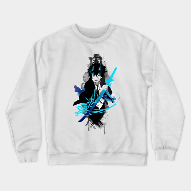 Blue flame Crewneck Sweatshirt by stingi